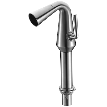 Alfi Brand Brushed Nickel Sgl Hole Tall Cone Waterfall Bathroom Faucet AB1792-BN